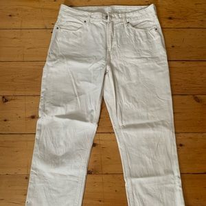White Straight Leg Jeans